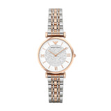 Emporio Armani Reloj Analógico para Mujer de Cuarzo AR1926 Multicolor (Oro rosa/Plata)