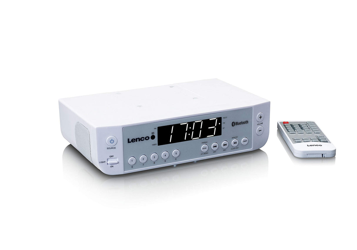 Lenco KCR-100 UKW Radio de Cocina con Bluetooth® Blanco