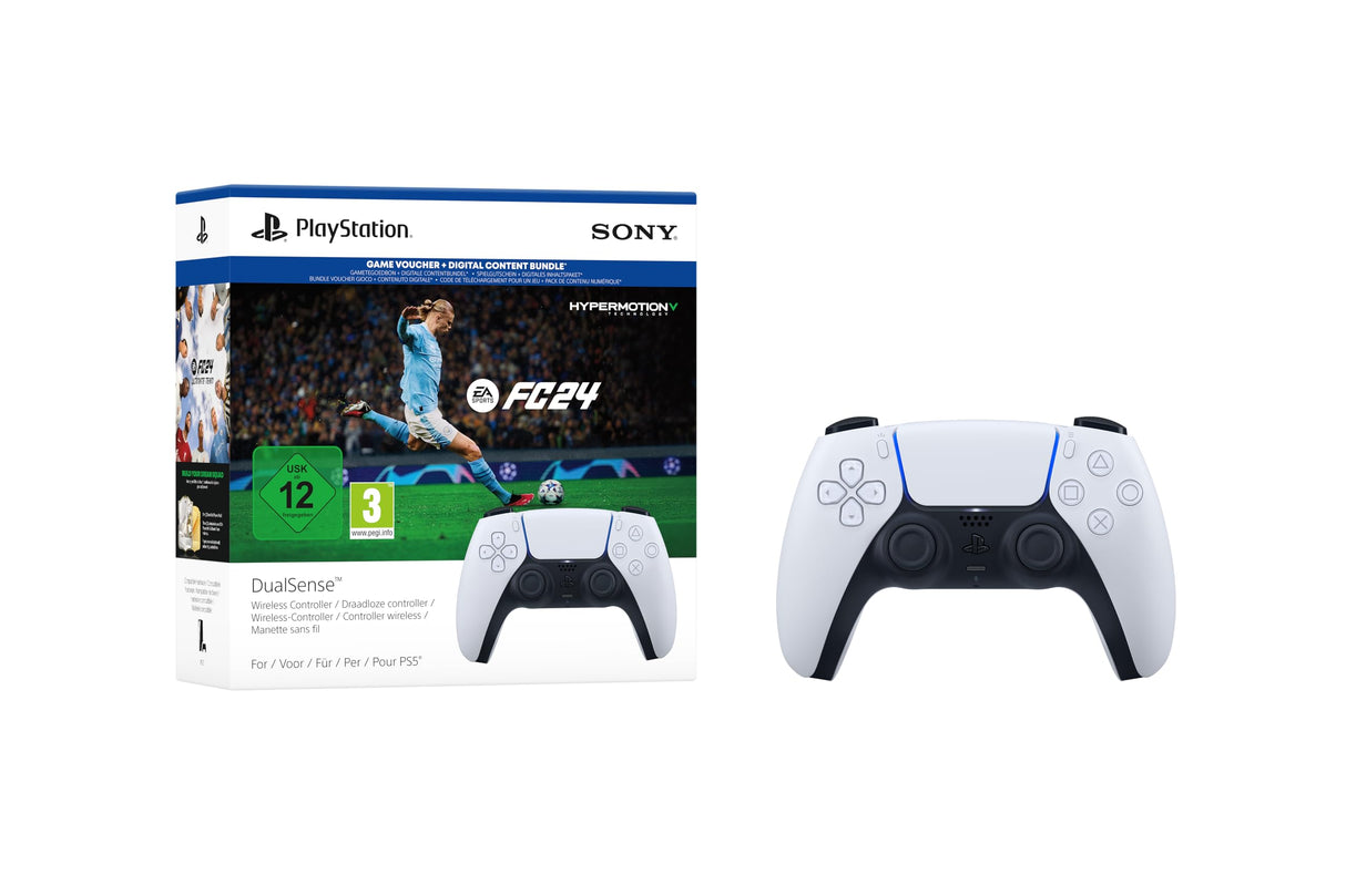 Sony Bundle Controller wireless DualSense – EA SPORTS FC 24 Noir, Blanc Bluetooth Manette de jeu