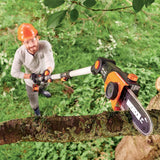 WORX WG349E Sierra de Cadena, Color Negro, 20 cm
