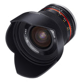 Samyang F1220509101 - Objetivo fotográfico CSC-Mirrorless para Micro Cuatro Tercios (distancia focal fija 12mm, apertura f/2-22 NCS CS, diámetro filtro: 67mm), negro