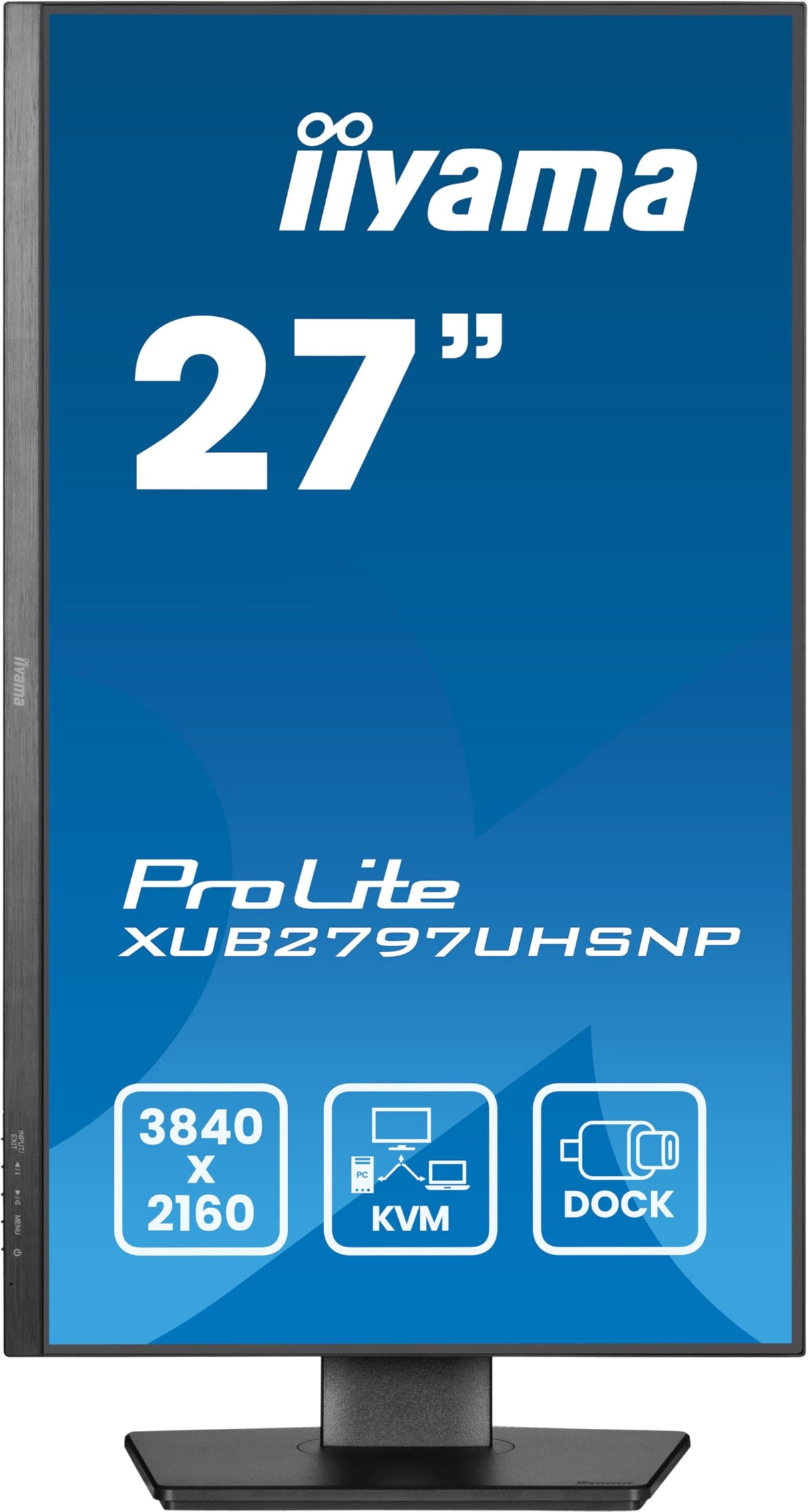 iiyama ProLite XUB2797UHSNP-B1 27" IPS 4K 100Hz USB-C DOCK 96W Altavoces Altura Ajustable (5 Años Garantía)