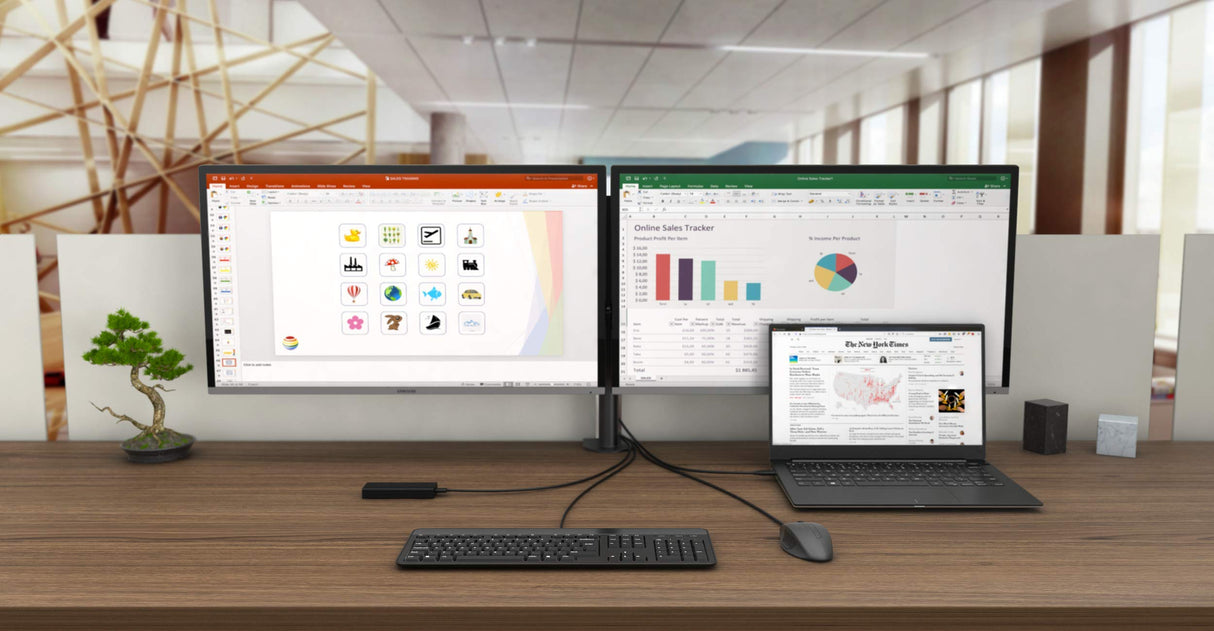 i-tec Estación de acoplamiento USB-C 2 x 4K - 2 x DisplayPort 1 x USB-C 3 x USB 3.0 2 x USB 2.0 1 x GLAN 1 x audio/micrófono