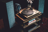 Audio-Technica LPW40WN Giradiscos Manual de Tracción por Correa con Base de Madera Nogal