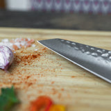 KOTAI | Cuchillo universal Bunka Petty | Hoja de 13,5 cm | Cuchillo universal | Afilado y forjado a mano | Acero inoxidable japonés ultra afilado 440C | Mango de madera de ébano | Tang oculto completo