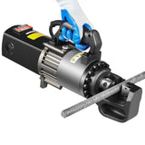 VEVOR Cortadora de Varillas de Refuerzo Hidráulica Eléctrica Portátil de 2000 W, hasta 4 a 25 mm en 3,5 Segundos, Acero de Alta Potencia con Accesorios Ricos en Aceite, Negro, 480 x 130 x 240 mm