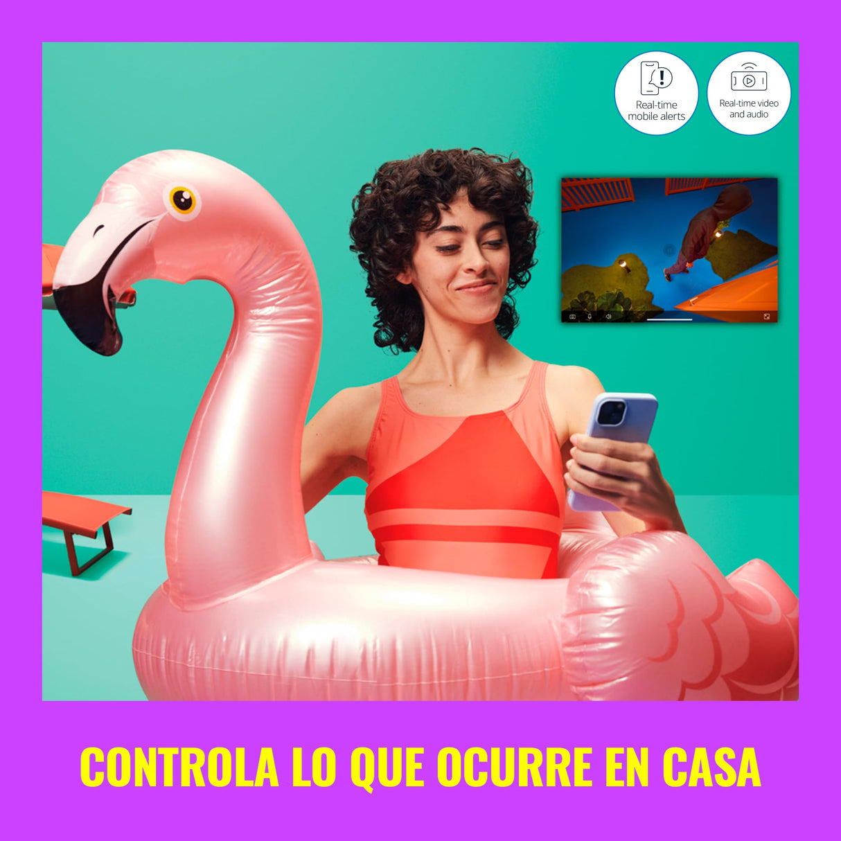 WiZ Cámara de Seguridad para Exteriores Vídeo Full HD, visión Nocturna IR, detección de Movimiento y Sonido, se Conecta a tu Wi-Fi, Control por Voz/App, Funciona con Google Home, Alexa y HomeKit.