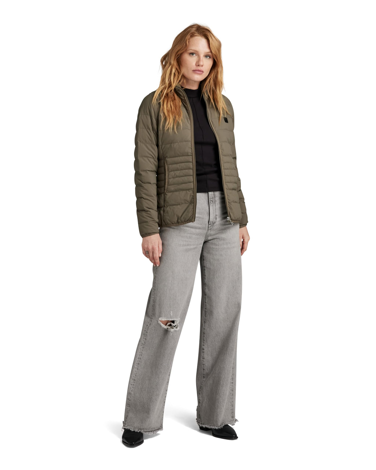 G-STAR Para Mujer Chaqueta Packable Light Weight Padded, Marrón (turf D24260-B958-273), M