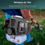 Avilia Desbrozadora de explosión de 33 CC con depósito de 120 l – Cortacésped Profesional 1,2 HP, Mango antivibración, Disco de Acero de 3 Dientes, Cabezal de Hilo Tap&Go, 2 Tiempos, carburador