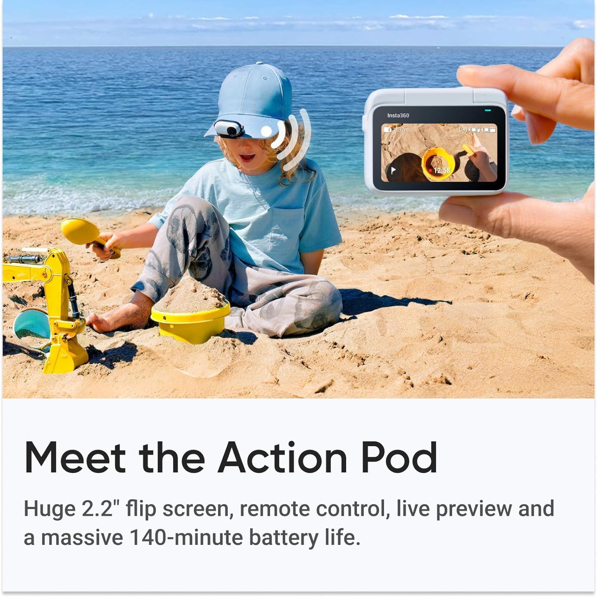 Insta360 GO3S con Memoria de 64 GB (Blanco)
