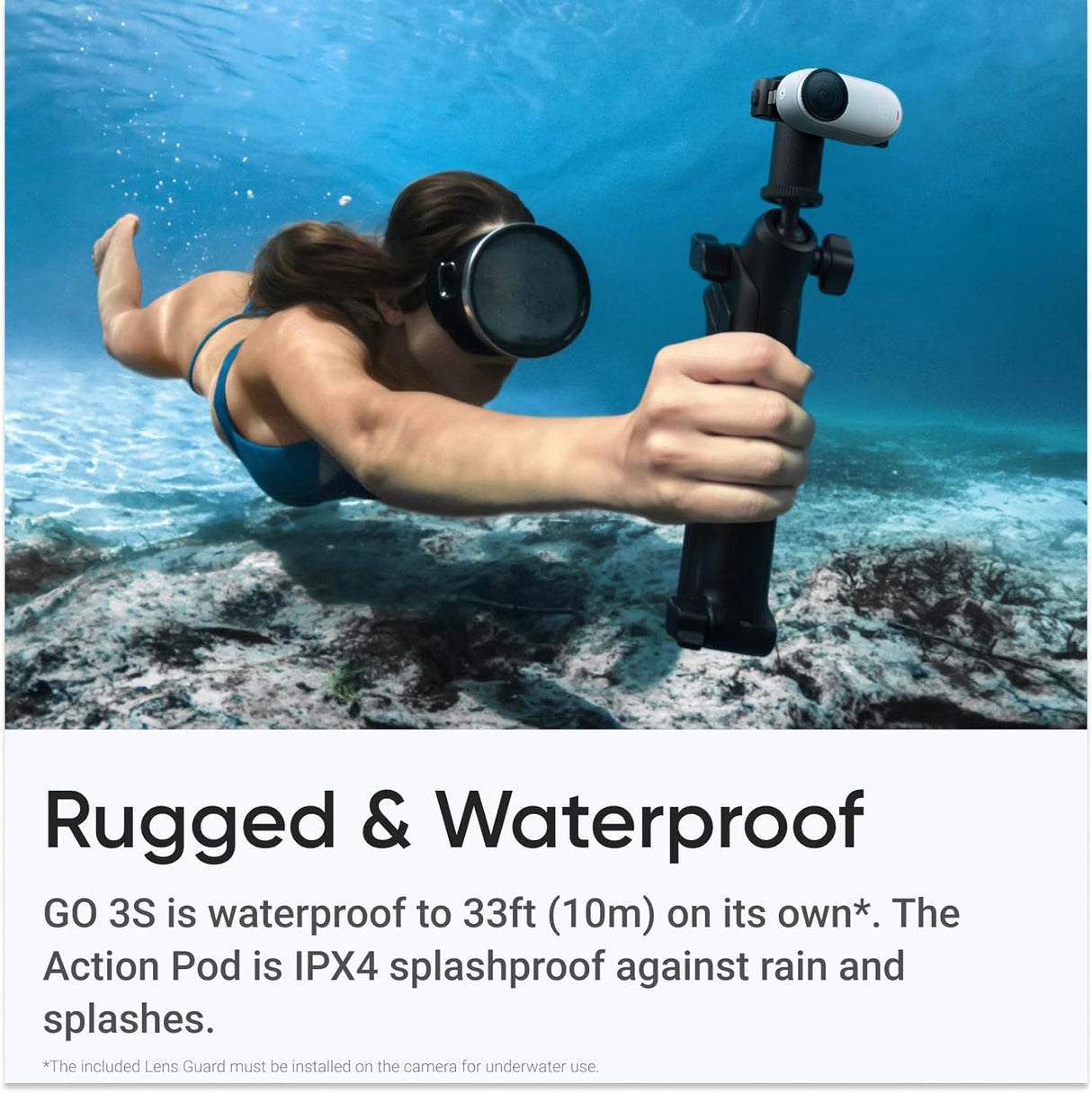 Insta360 GO3S con Memoria de 64 GB (Blanco)