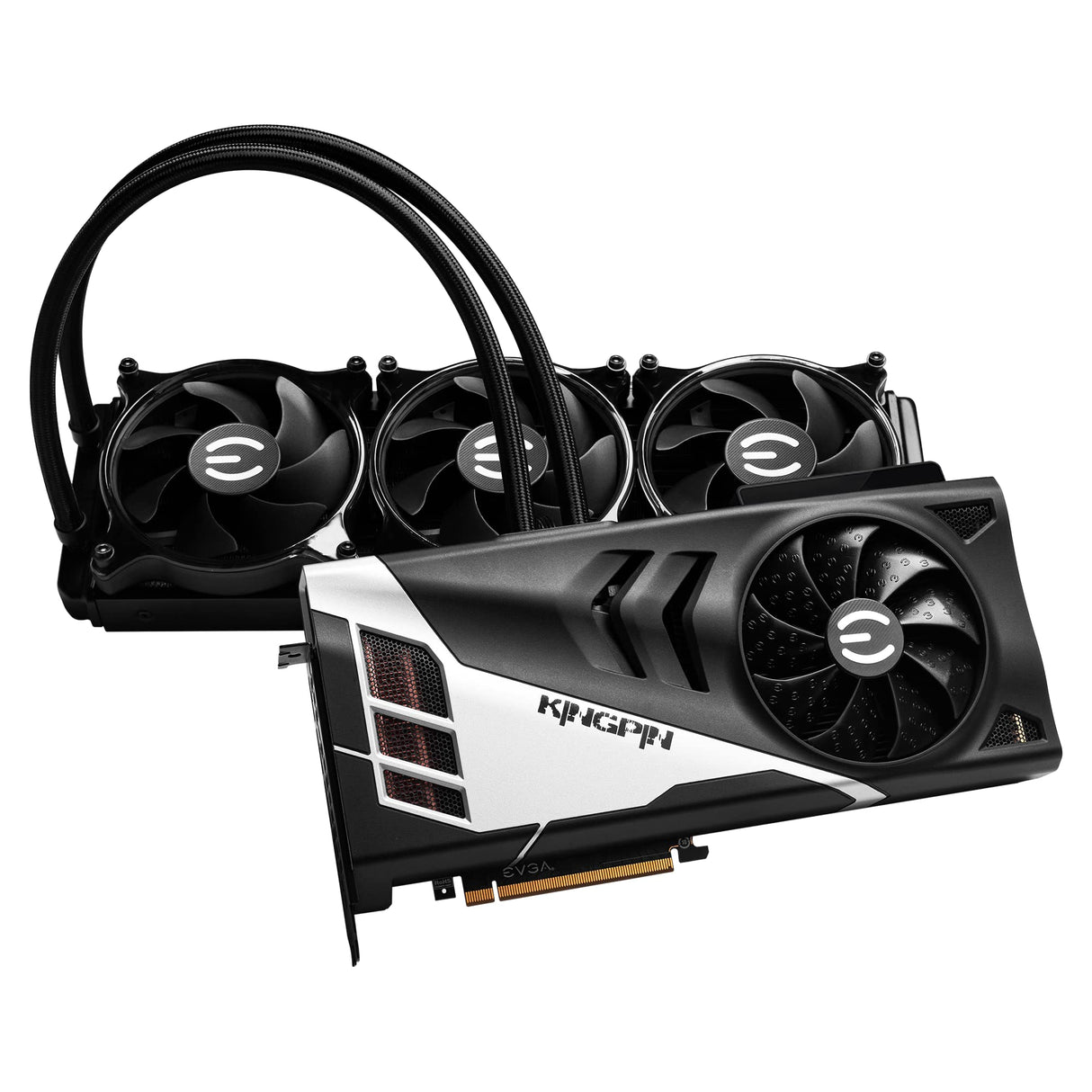 EVGA GeForce RTX 3090 Ti K|NGP|N HYBRID GAMING, 24G-P5-4998-KR, 24GB GDDR6X, iCX3, HYBRID Cooler, OLED Display, Backplate, Free eLeash, ARGB