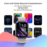 Amazfit GTS 2 Smartwatch - Reloj de pulsera Inteligente con llamada bluetooth, 90 modos deportivos, Monitor de saturación de oxígeno, Sangre y de Frecuencia Cardíaca, 3 GB Gris