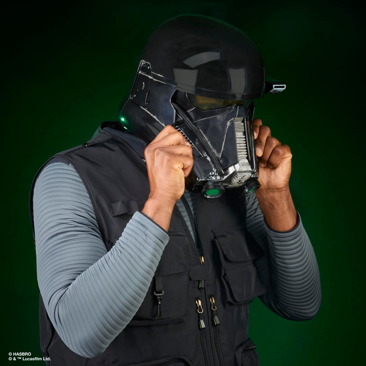 Star Wars The Black Series, Casco electrónico premium de Imperial Death Trooper, Artículo para juego de rol de adultos