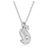 Swarovski Colgante Swarovski Iconic Swan, Cisne, Mediano, Blanco, Baño de rodio