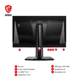 MSI mag 271QPX QD-OLED 26.5 Inch WQHD Monitor Gaming, 2560 x 1440 Quantum Dot OLED Panel, 360Hz / 0.03ms, 99.1% DCI-P3, ΔE≤2, DisplayHDR True Black 400, DP 1.4a, HDMI 2.1, USB Type-C