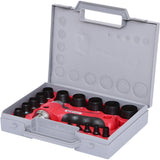 KS Tools 129.0100 Juego de sacabocados anulares 16 pzs