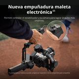 Pack dji RS 5, estabilizador para cámara Canon/Sony/Panasonic/Nikon/Fujifilm, Seguimiento Inteligente, empuñadura Maleta electrónica, perillas de Ajuste Fino, Nuevo indicador del Eje Z