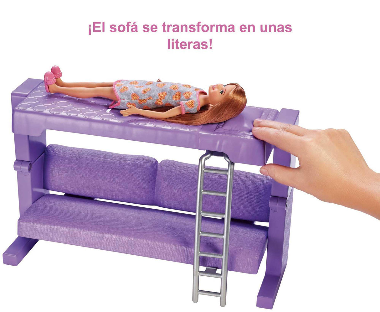 Barbie Dreamhouse Casa de Muñecas - La casa de Sus Sueños , 3 Pisos y 8 Habitaciones - Ascensor - Luz y Sonido - 70 Accesorios Regalo para Niños de 3-7 Años, GNH53