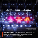 SteelSeries Apex Pro Gen 3 - Teclado Gaming HyperMagnetic - Interruptores OmniPoint 3.0 - Accionamiento Ajustable - Rapid Trigger - Preajustes - Modo protección - Rapid Tap - USB-C - DE Layout QWERTZ