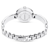 Swarovski Reloj Matrix Bangle, Fabricado en Suiza, Pulsera de Cristal, Blanco, Acero Inoxidable