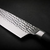 KOTAI | Cuchillo Santoku del chef | cuchillo de cocina profesional | Hoja de 18cm | afilado a mano | Acero inoxidable japonés ultra afilado 440C | Mango de madera de Pakka | Tang oculto completo