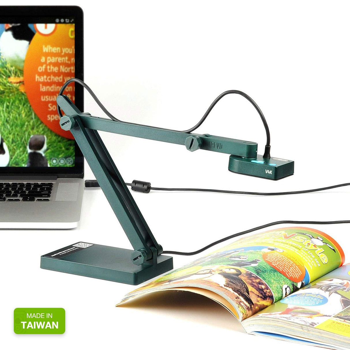 IPEVO V4K Cámara de documentos USB de alta definición