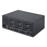 StarTech.com Switch KVM DisplayPort 1.4 de 2 Puertos y 2 Monitores - 8K 60Hz - con Hub USB de 2 Puertos (10Gbps) - TAA