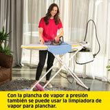 Kärcher Limpiadora de vapor SC 4 Deluxe Iron, presión de vapor: 4 bar, calentamiento: 3 min., superficie: 130 m², depósitos: 0,5 l + 1,3 l, kit suelos EasyFix, boquillas, plancha de vapor