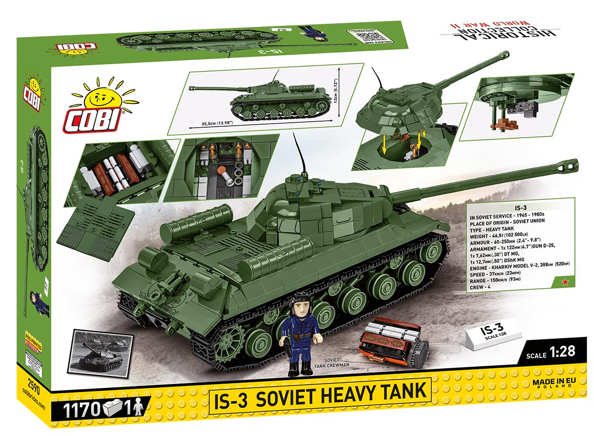 COBI Historical Collection WWII is-3 - Tanque pesado soviético