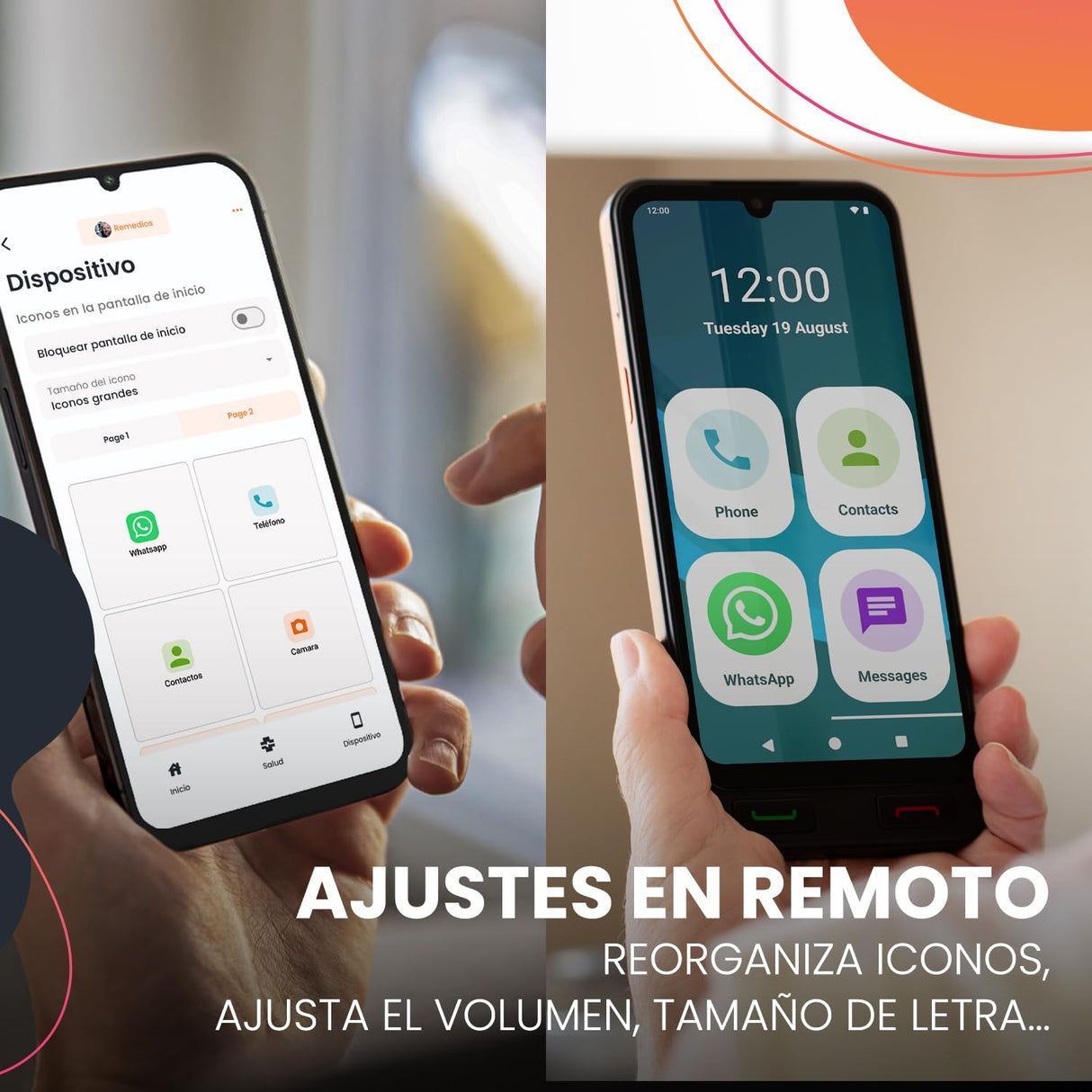 SPC Zeus 2 Pro - Smartphone para Mayores Compatible con App para Control y ubicación remota | Modo fácil, Botones físicos, Iconos XXL | 6,1”, Dos cámaras, 128GB | Base de Carga, botón SOS