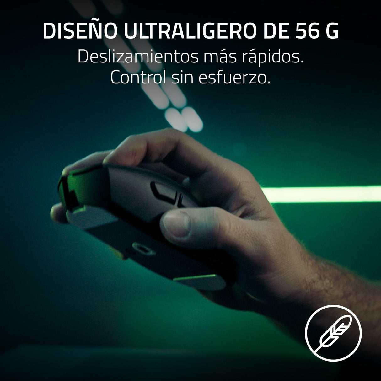 Razer DeathAdder V4 Pro - Ratón para Esports ergonómico inalámbrico y Ultraligero - 56g - 2,4 GHz Hyperspeed - Focus Pro 45K Sensor - 8K Hz Polling - Switches ópticos Gen-4 - PC/Mac | Negro
