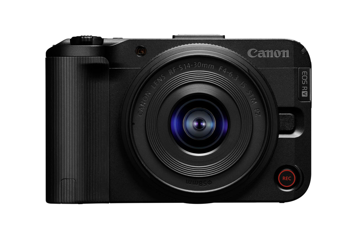 Canon EOS R50 V + RF-S 14-30mm F4-6.3 IS STM PZ - Cámara para Vlogging Compatible con Objetivos Canon RF | Ideal Vlogs y Viajes | Conexión Bluetooth