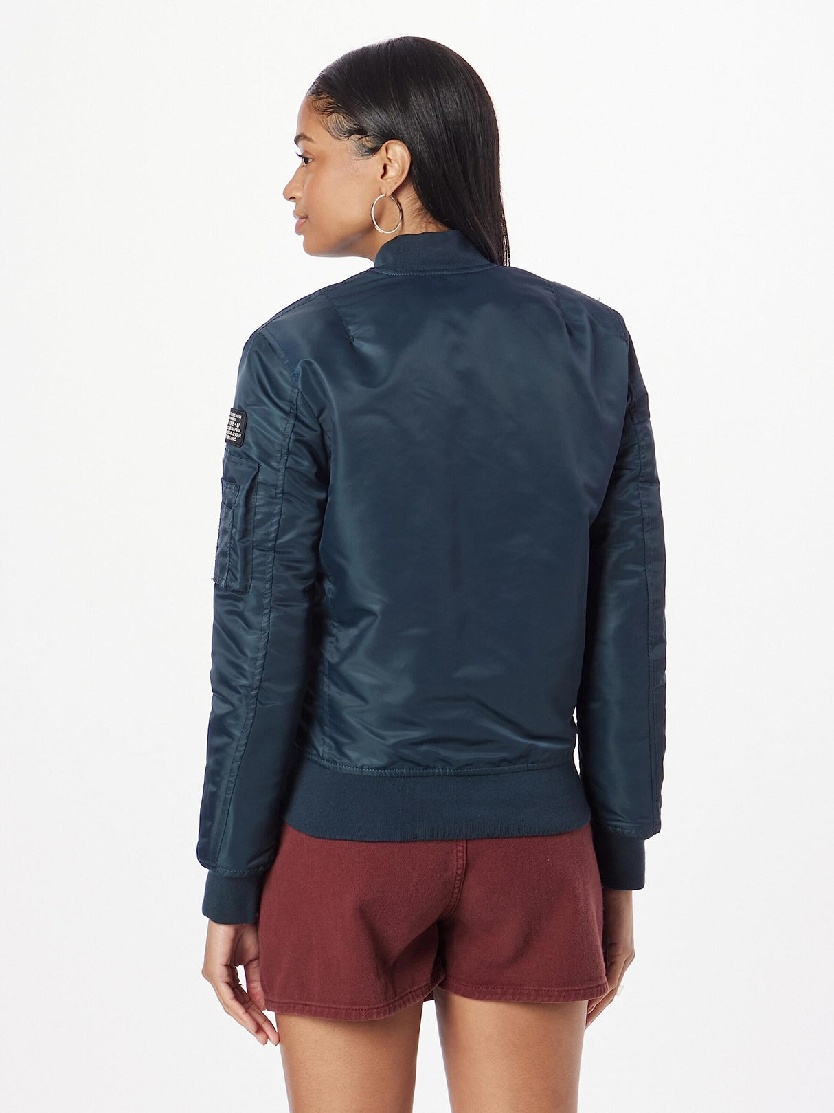 Schott NYC AIRFORCEWRS Chaqueta Bomber Schott, Azul Marino, M para Mujer