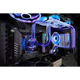 Corsair Hydro X Series iCUE XH305i RGB PRO Kit de Refrigeración Personalizada (Circuito Refrigeración para CPU, Bloque de Refrigeración Líquida CPU, Pack Bomba/Depósito D5, 3 Ventiladores RGB) Blanco
