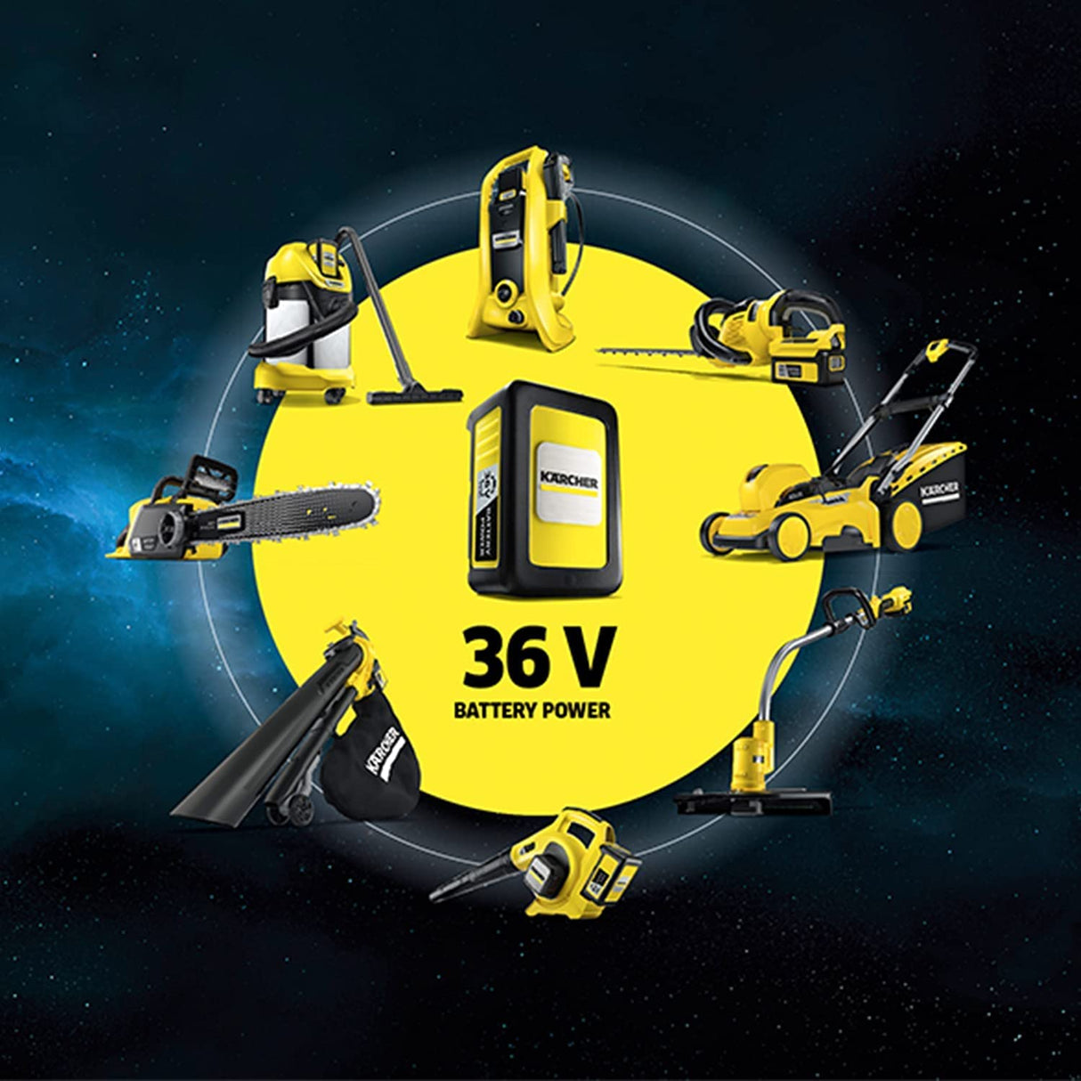 Kärcher 36 V Aspirador multiuso WD 3 Battery, aspiración en seco y húmedo, filtro de cartucho, manguera: 2 m, capacidad: 17 l, rendimiento: 300 W, compatible con batería 36 V, batería no incl.