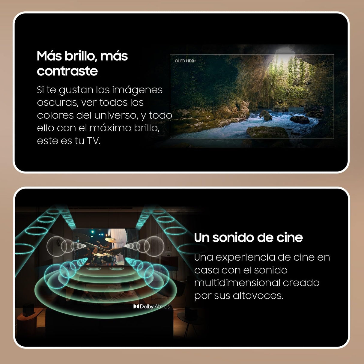 Samsung TV OLED 4K 2024 65S93D Smart TV de 65" con Más Brillo y Contraste, un Sonido de Cine con Q-Symphony, el Mejor Smart TV y GANA Todas Las partidas con Motion Xcelerator 144 Hz