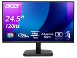 Acer EK251QG Monitor de 24,5 Pulgadas (Pantalla de 62 cm) Full HD, IPS, 120 Hz HDMI, 75 Hz VGA, 4 ms (GTG), HDMI 1.4, VGA, AdaptiveSync