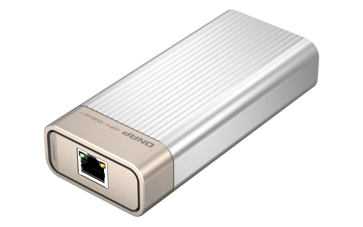 QNAP Adaptador de Red 10GBASE-T a USB 4 Tipo C y Compatible con Thunderbolt 3/4 (QNA-UC10G1T)