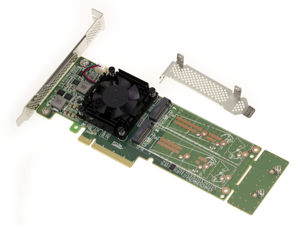 Kalea-INFORMATIQUE Tarjeta controladora M2 PCIe 3.0 x8 para 4 Unidades SSD M.2 NVMe M Key. Conjunto de Chips PLX PEX 8747