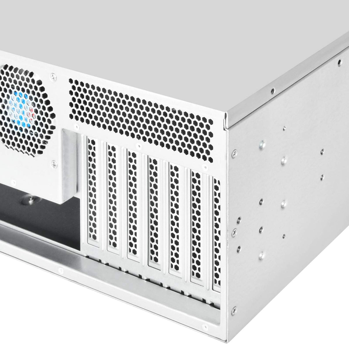 Silverstone SST-RM400 - Chasis para Servidor de Montaje en Rack de 4U, admite hasta SSI-CEB mainboard y ATX (PS2) / Mini PSU redundante