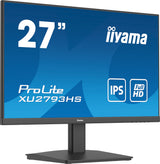 iiyama XU2793HS-B6 27" Panel IPS, EyeComfort/EyeSafe 2.0, 1920x1080100Hz, 250cd/m², Altavoces, HDMI, DisplayPort, 1ms (MPRT), FreeSync