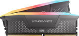 CORSAIR Vengeance RGB RS DDR5 64GB (2 x 32GB) hasta 6000MHz AMD Intel RAM