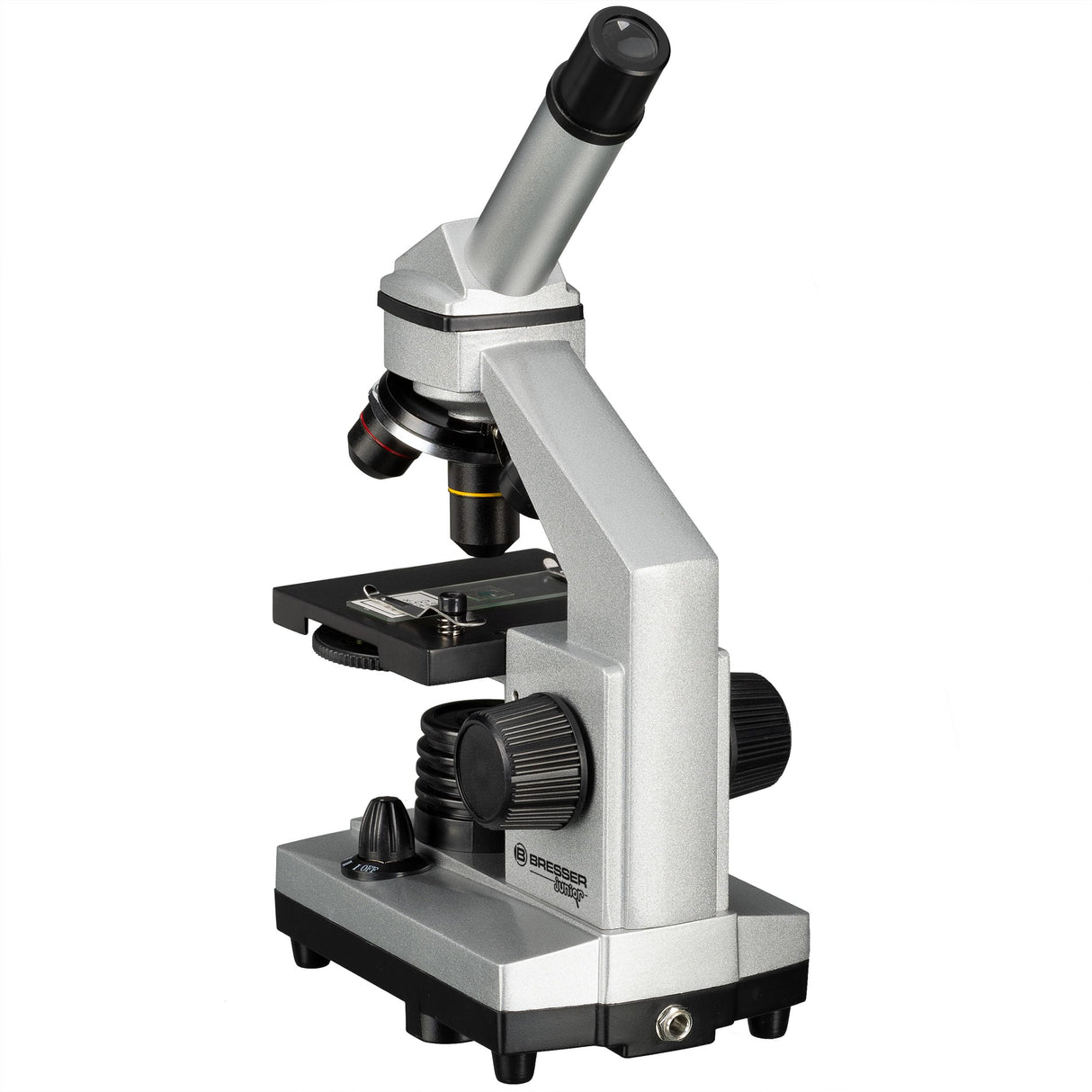 Bresser JUNIOR 40x-1024x Microscopio Set, negro, plata