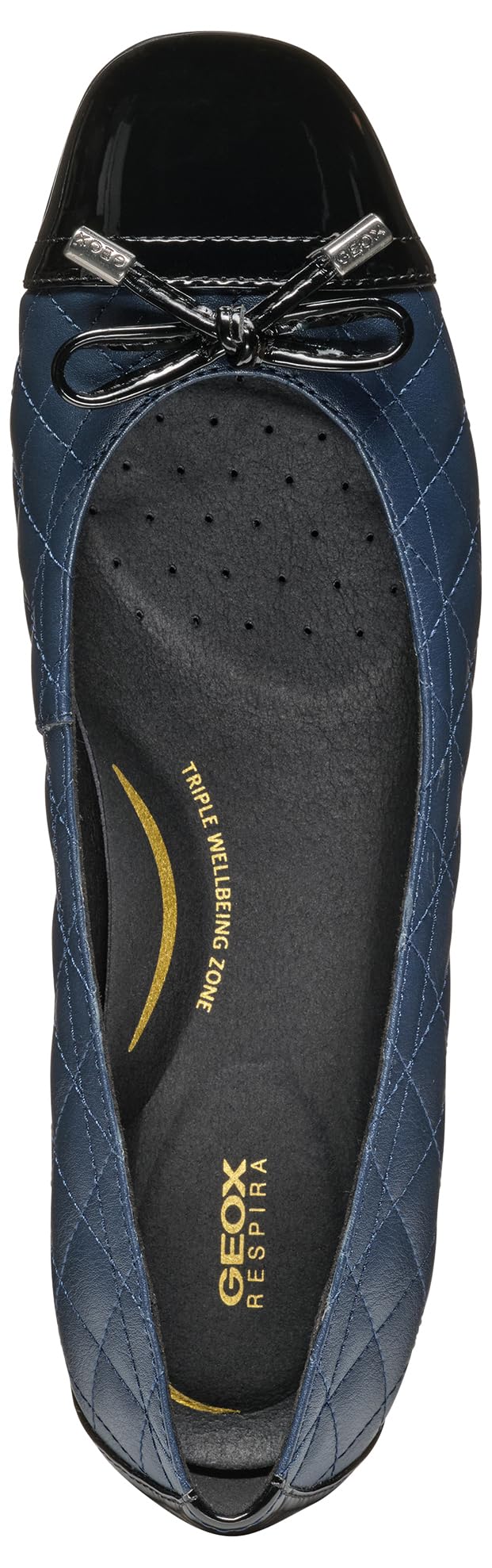 Geox D Annytah B, Ballet Flat Mujer, Azul Marino, Negro, 36 EU