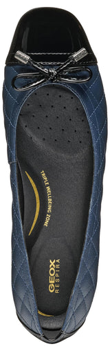 Geox D Annytah B, Ballet Flat Mujer, Azul Marino, Negro, 36 EU