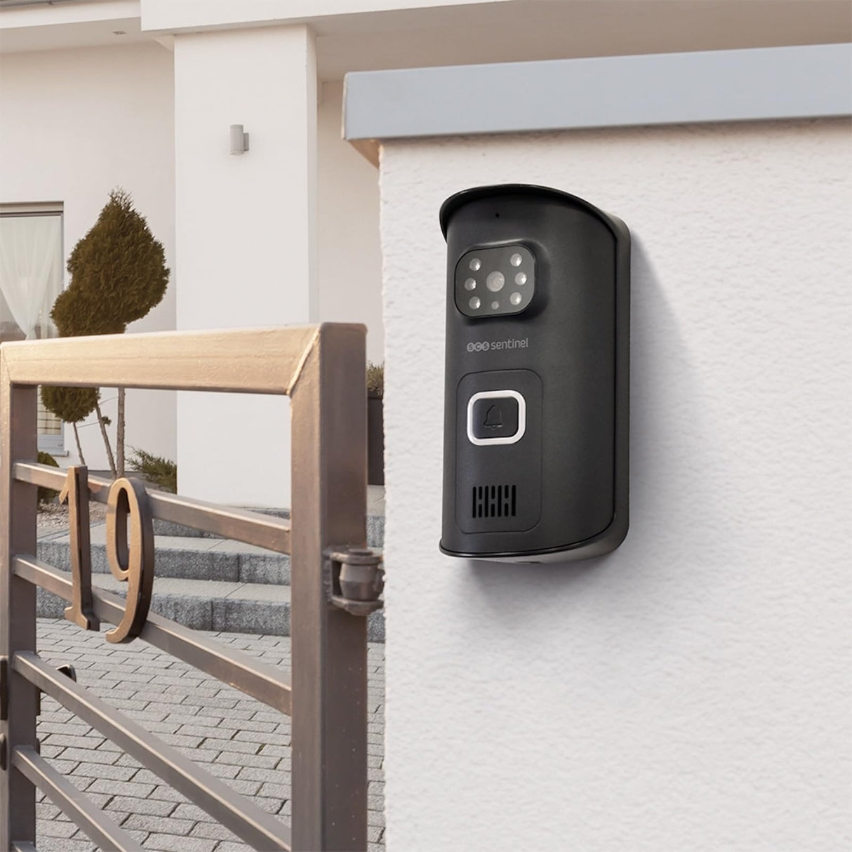 SCS Sentinel - PVS0010 - Videófono inalámbrico - Video Intercom - Portable Combinado con un rango de 150 m - Autonomía 10 H - Puerta de video - Airvisio 150