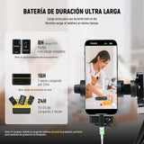 NEEWER CM28 Sistema Micrófono Lavalier Inalámbrico con Estuche Carga Cancelar Ruido 4GB Almacenamiento 9H Grabación 48KHz Audio 16 Bits Micrófono Solapa Compatible con iPhone iPad Android PC Cámara