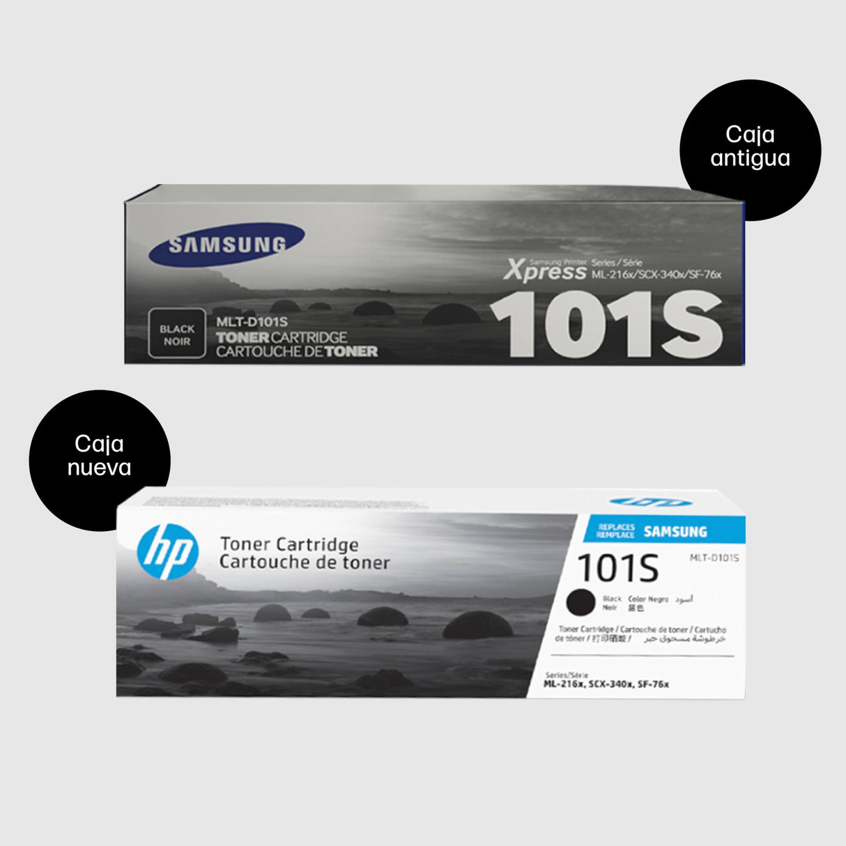 Samsung MLT-D101S, SU696A, Negro,Cartucho Tóner Original, de 1.500 páginas, compatible con impresoras Samsung LaserJet Serie ML-2160, ML-2164, ML-2165, Samsung LaserJet Multifunción SF-760P y SF-765P