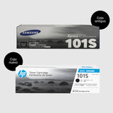 Samsung MLT-D101S, SU696A, Negro,Cartucho Tóner Original, de 1.500 páginas, compatible con impresoras Samsung LaserJet Serie ML-2160, ML-2164, ML-2165, Samsung LaserJet Multifunción SF-760P y SF-765P